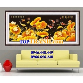 Tranh gắn đá cửu ngư quần hội